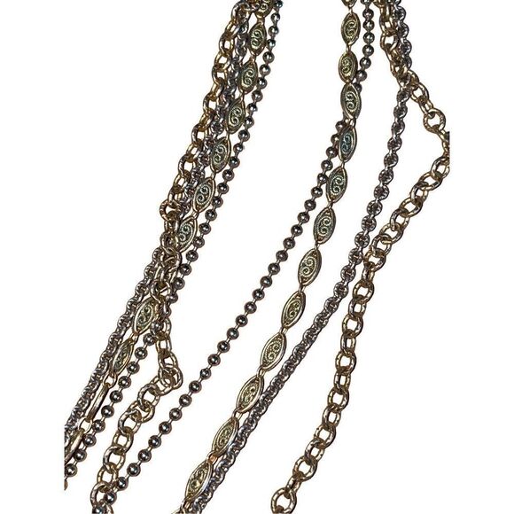 John Wind Maximal Art Multi Chain & Charm Vintage Necklace… Rare! - Picture 9 of 16